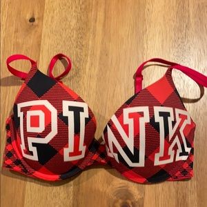 Victoria Secret PINK Buffalo Check Plaid Bra